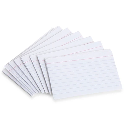 100-count ruled 3x5 index cards