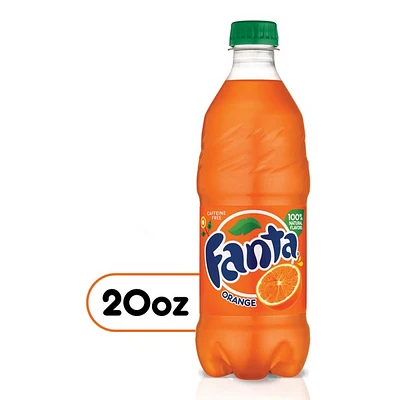 fanta® caffeine-free orange soda 20oz