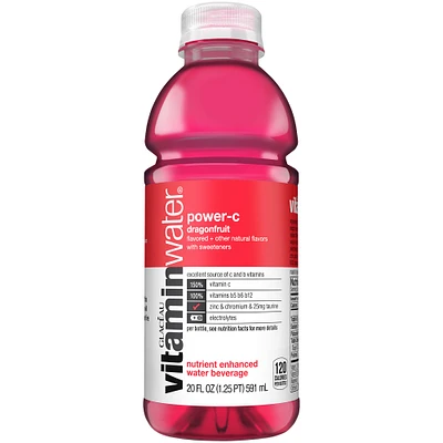 vitamin water® nutrient enhanced water beverage - power-c dragonfruit 20oz