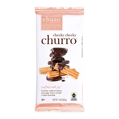 chuao chocolatier® cheeky cheeky churro™ chocolate bar 2.8oz