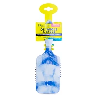 expressions® detangle & style tie dye paddle brush