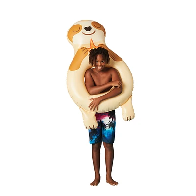 sloth inner tube pool float 51in x 29.5in