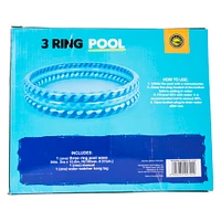 blue wave 3-ring inflatable pool 59in x 10.6in