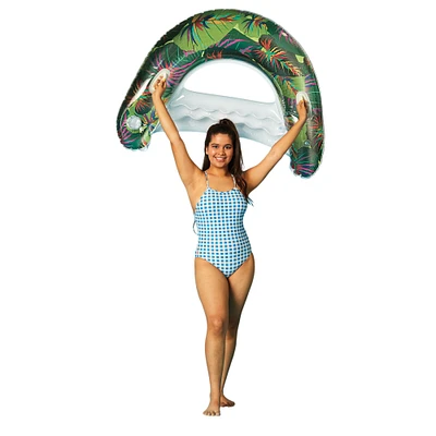 grapefruit lounge chair pool float 45in x 36.5in