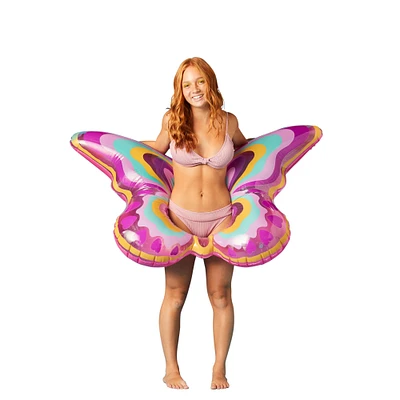 butterfly inflatable inner tube pool float 49in