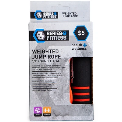 series-8 fitness™ weighted 9ft jump rope