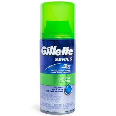 gillette® sensitive shave gel 2.5oz