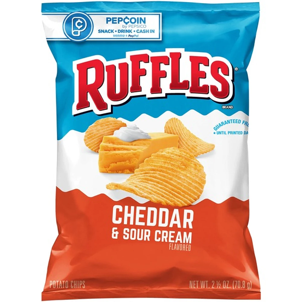 ruffles® cheddar & sour cream potato chips 2.5oz