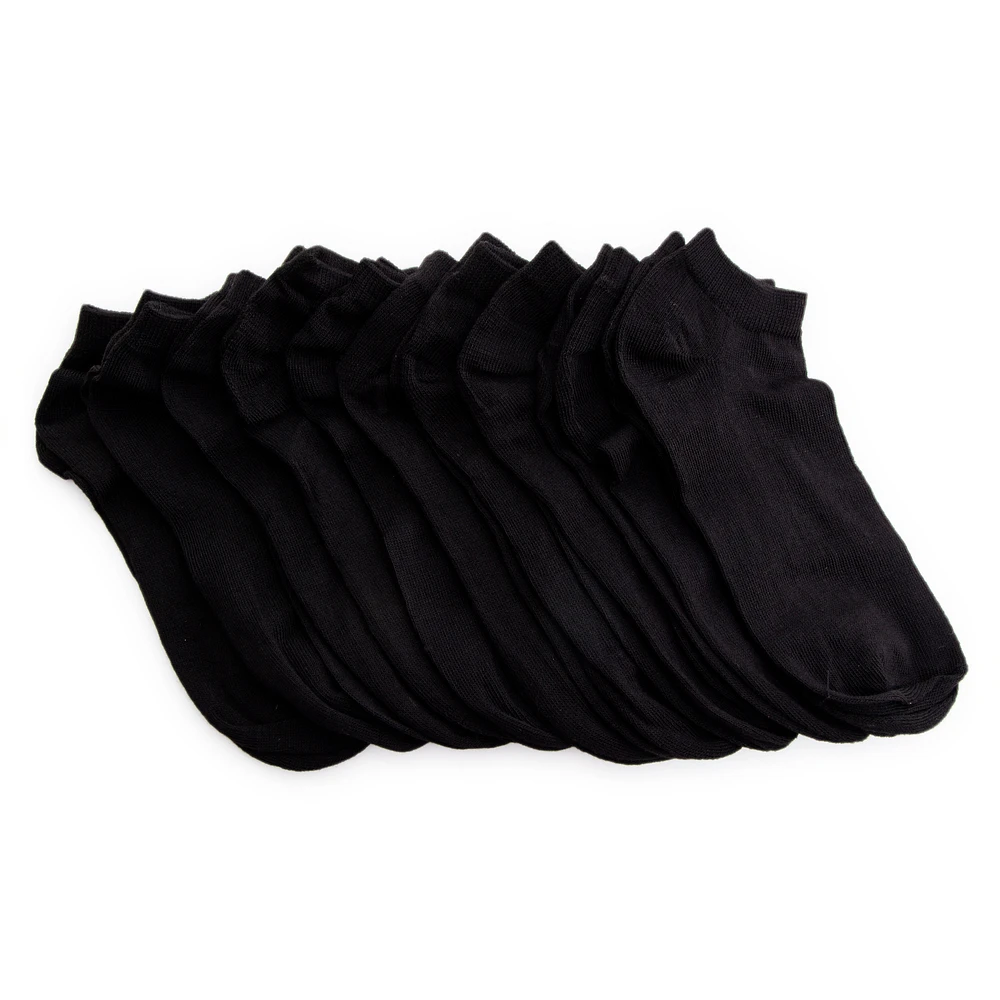 ladies black low-cut socks 10-pack