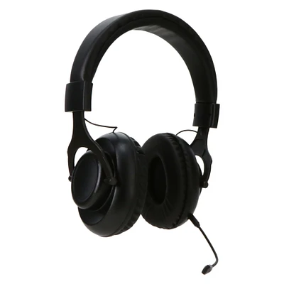 grand 2-in-1 bluetooth®/wired headphones with detachable boom mic
