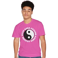 what goes around' yin-yang graphic tee