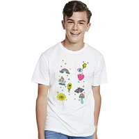 trippy doodles graphic tee
