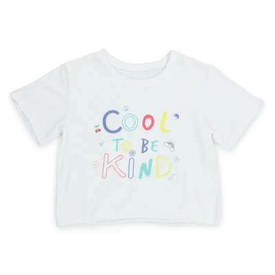 cool to be kind iconic cropped t-shirt - extra large
