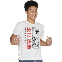 anime eyes graphic tee