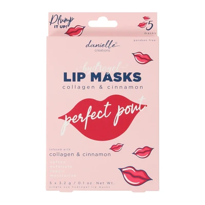 perfect pout hydrogel lip masks 5-pack