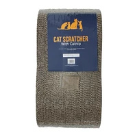 cardboard cat scratcher with catnip 17.75in