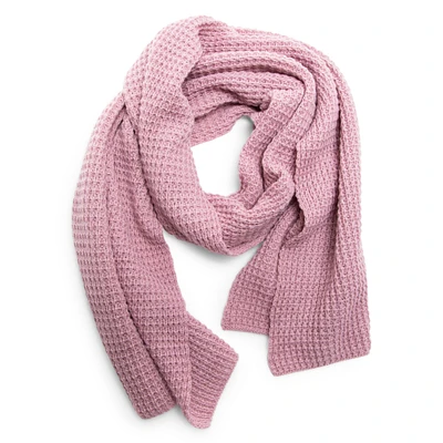waffle knit oblong scarf