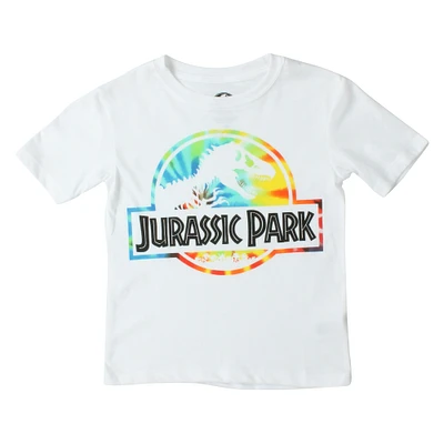 kid's jurassic park™ tie dye logo graphic tee