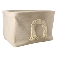 woven rope art storage bin 12in x 9in