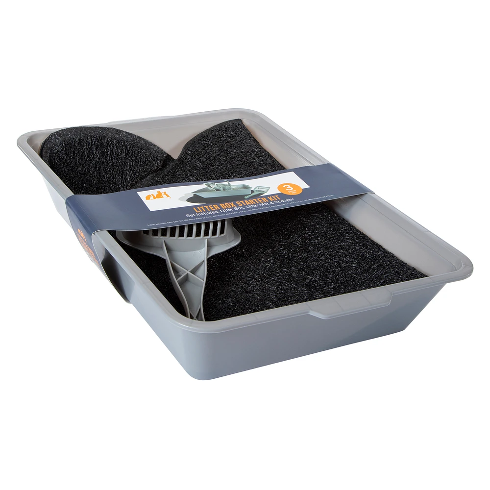 cat litter box starter set