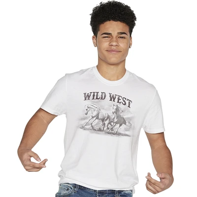 wild west horses graphic tee