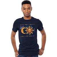 celestial sun & moon graphic tee