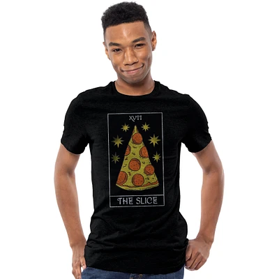 'the slice' pizza tarot card graphic tee