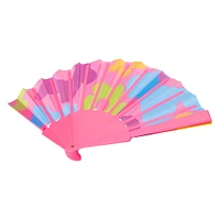 folding handheld fan - rainbow