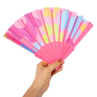 folding handheld fan - rainbow