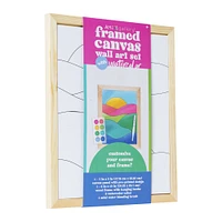 framed canvas paint-your-own watercolor set 8 x 10in