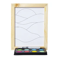 framed canvas paint-your-own watercolor set 8 x 10in