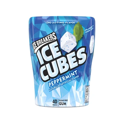 ice breakers® ice cubes sugar free gum - peppermint 6 40-count bottles