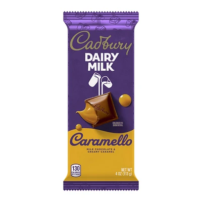 cadbury® caramello milk chocolate & creamy caramel bar 4oz