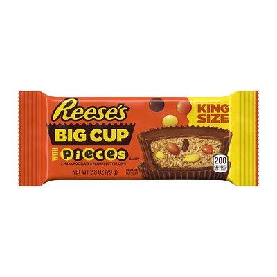 reese's® big cup with pieces king size peanut butter cups 2.8oz