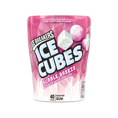 ice breakers® ice cubes sugarfree gum - bubble breeze 40 pieces