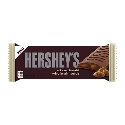 hershey's® milk chocolate whole almonds king size candy bar 2.6oz