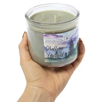 sparkling citrus scented 3-wick glass jar candle 14oz