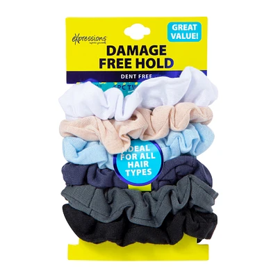 expressions® damage free hold cotton hair tie twisters 6-pack