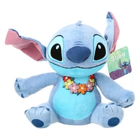 Disney Stitch plush with lei 9.2in