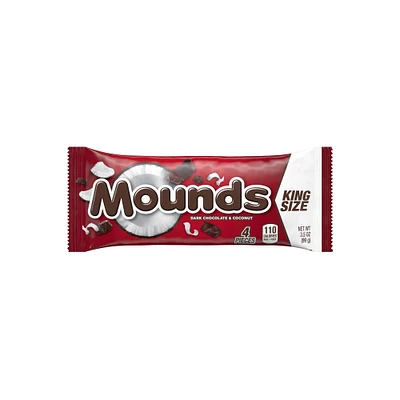 mounds dark chocolate & coconut king size candy bar 3.5oz