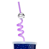 New Year's Party Tumbler With Disco Ball Straw