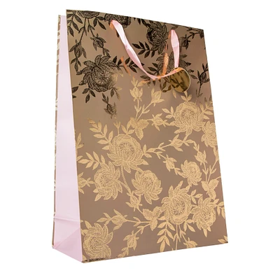 jumbo floral vines gift bag 17.75in x 12.75in