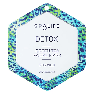 detox green tea facial sheet mask