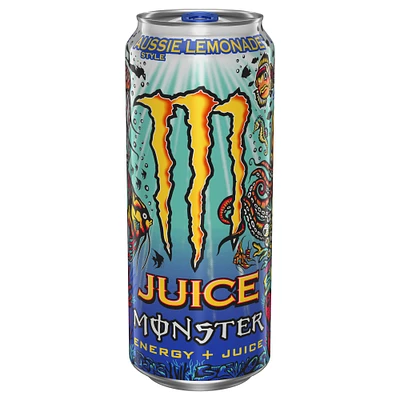 monster® juice + energy aussie lemonade 16oz