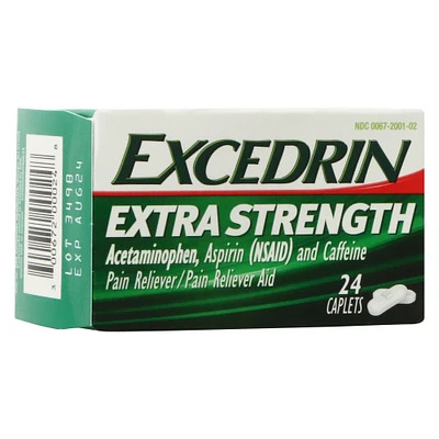 excedrin extra strength pain reliever - 24 caplets