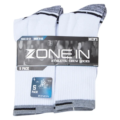 series-8 fitness™ young men's performance crew socks 5-pack