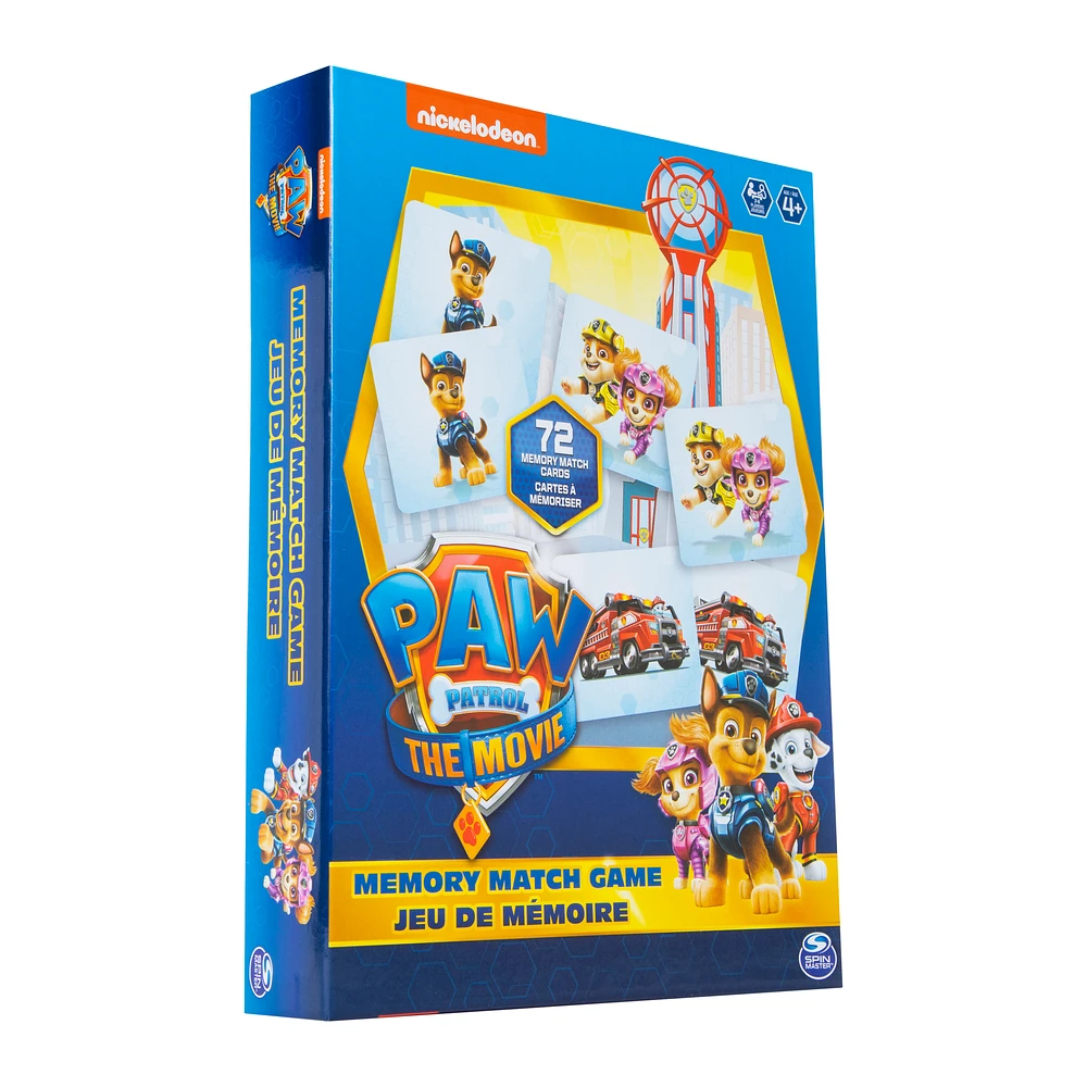 paw patrol the movie™ memory match card game