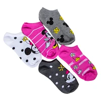 disney minnie mouse™ ladies low-cut socks 5-pack