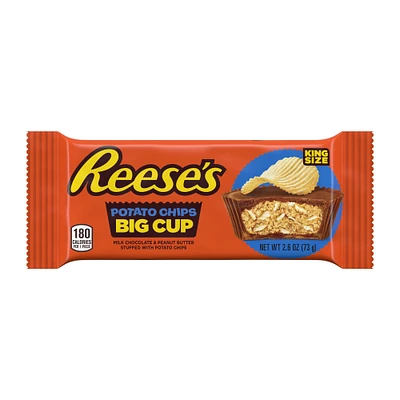 reese's big cup with potato chips king size 2.6oz