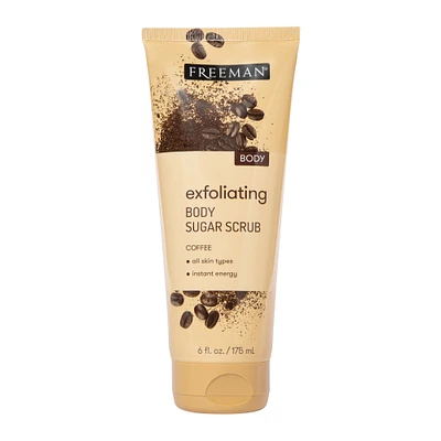 freeman® exfoliating coffee sugar body scrub 6oz